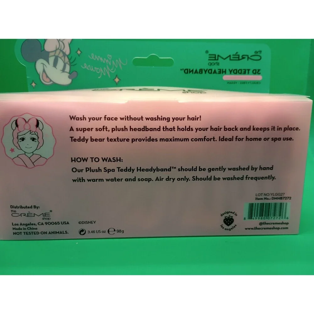 Disney X The Créme Shop 3d Teddy Headyband ™ Limited Edition Minnie Mouse